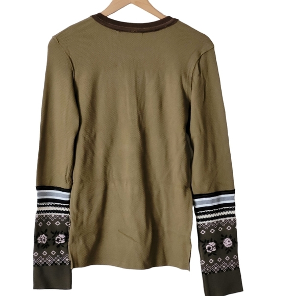 Free People Mikah Layering Cuff Top in Army Combo - Picture 5 of 7